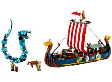 Le bateau viking et le serpent de Midgard