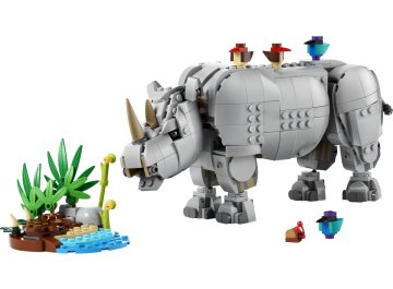 Animaux sauvages : le rhinocéros majestueux