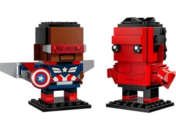 Captain America et Hulk rouge Brickheadz