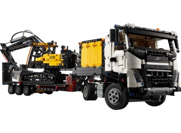 Camion Volvo FMX et pelleteuse électrique EC230