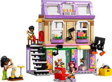 Le magasin de musique et l'appartement