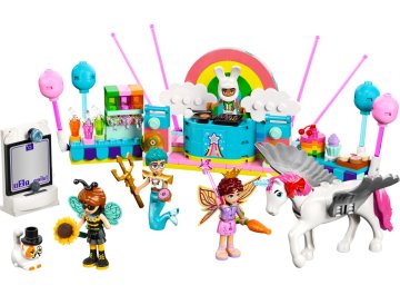 Soirée déguisée avec une licorne et une fée