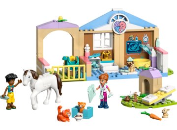 Clinique vétérinaire avec animaux