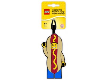 Étiquette Bagage Homme Hot Dog
