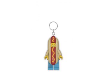 Porte-clés Homme hot-dog lumineux