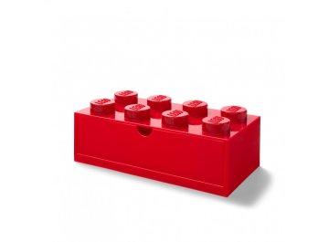 Brique de rangement avec tiroir bleu