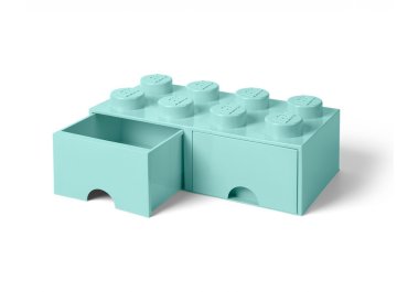 Brique de rangement à 8 tenons avec tiroirs