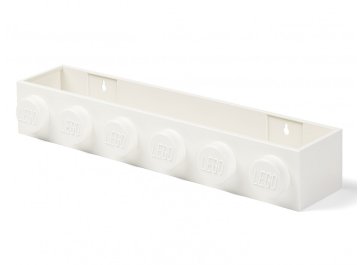 Étagère murale brique blanche 6 tenons