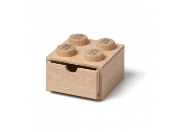 Brique de rangement à 4 tenons avec tiroir