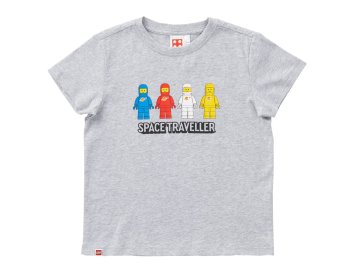 T-shirt Space Traveler gris chiné enfant
