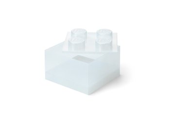 Brique de rangement translucide empilable