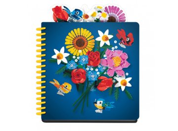 carnet à onglets fleuris