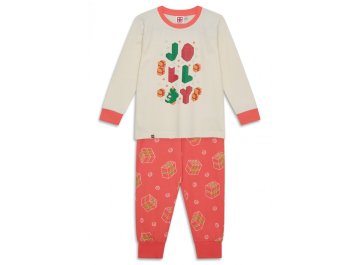 Pyjama de noël enfant blanc cassé