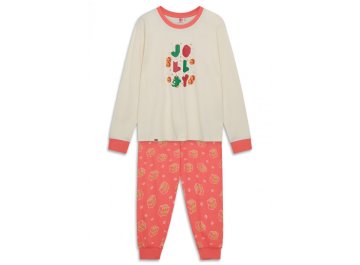 Pyjama de noël adulte blanc cassé jolly