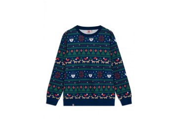 Sweat-shirt de noël adulte bleu foncé