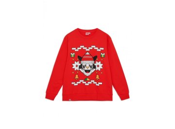 Sweat-shirt de Noël adulte rouge
