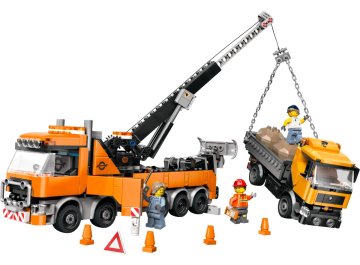 Le remorqueur avec grue