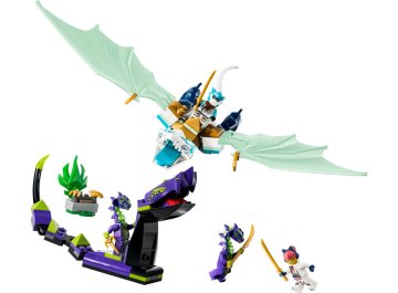 Le combat du dragon de glace de Zane