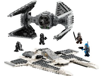 Chasseur Fang Mandalorien contre le TIE Interceptor