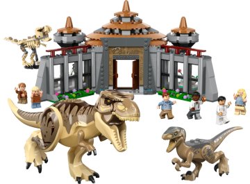 Le centre des visiteurs : attaque du T. rex et vélociraptor