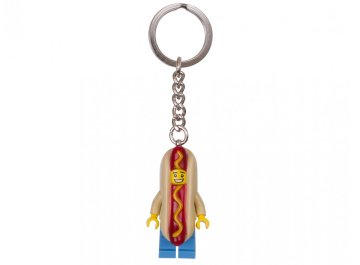 Porte-clés mascotte hot-dog