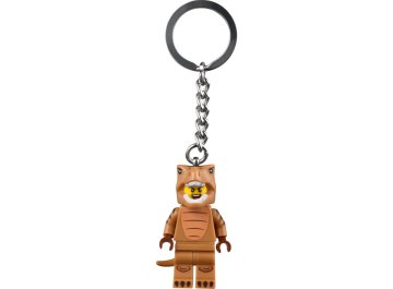 Porte-clés homme en costume de T. rex