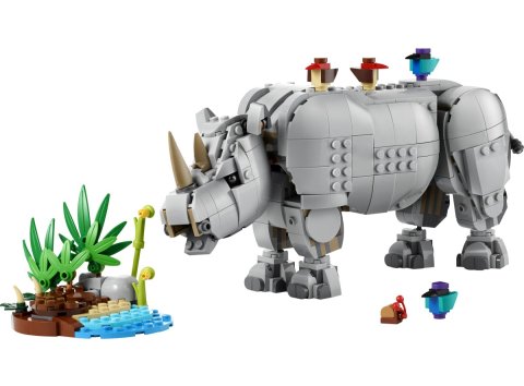 Lego® 31171 Animaux sauvages : le rhinocéros majestueux
