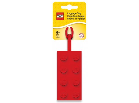 Lego® 5005542 Étiquette de bagage rouge 2x4