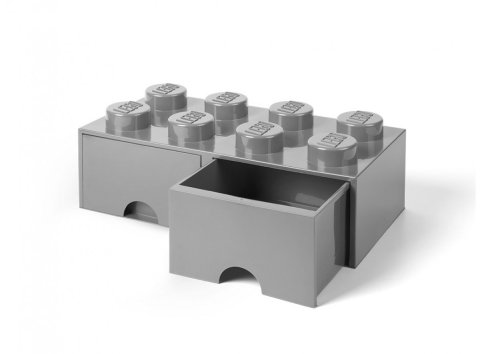 Lego® 5005720 Brique de rangement à tiroir gris pierre