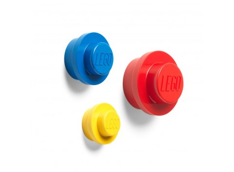 Lego® 5005906 Lot de 3 Porte-Manteaux Muraux Tenons