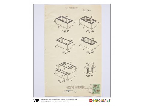 Lego® 5005996 Affiche dessin technique vintage