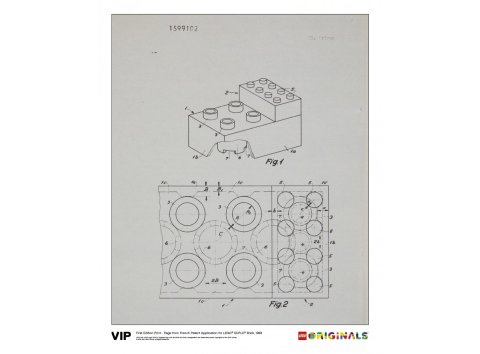 Lego® 5005998 Affiche de plans techniques vintage
