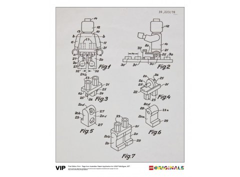 Lego® 5006003 Poster technique vintage exclusif VIP