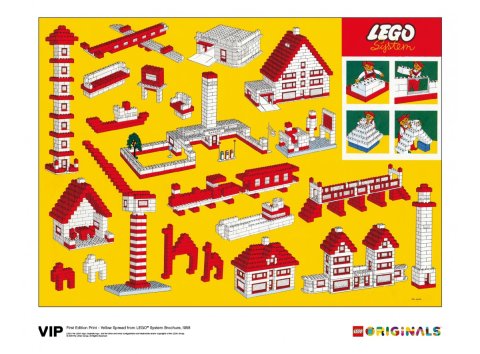 Lego® 5006005 Affiche d'Art Technique Vintage Exclusive VIP