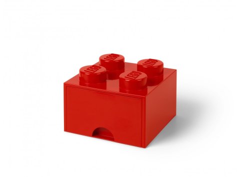 Lego® 5006129 Brique de Rangement Rouge avec Tiroir