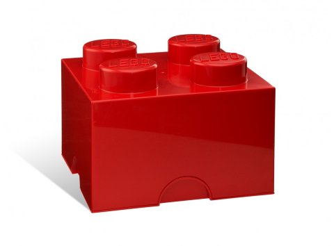 Lego® 5006968 Brique de rangement rouge 4 tenons