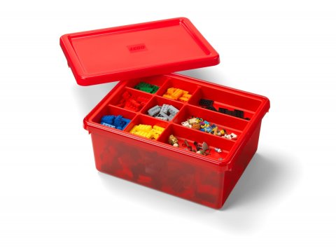 Lego® 5009343 Boîte de rangement à compartiments rouge