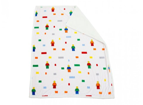 Lego® 5009899 Plaid Douillet Motif Briques et Minifigurines