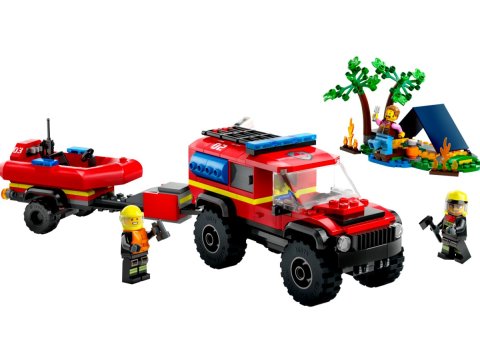 Lego® 60412 Camion pompiers 4x4 et canot sauvetage City