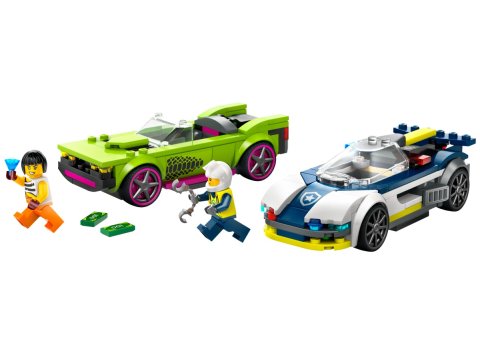 Lego® 60415 La course-poursuite entre la voiture de police et la super voiture City