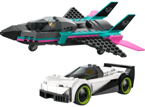LEGO 60489 Le Jet Contre La Voiture - Set de Course City