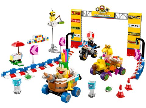 Lego® 72036 mario kart bébé peach et ensemble de grand prix
