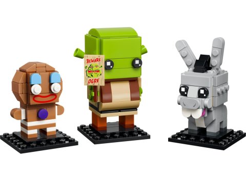Lego® 40923 BrickHeadz Shrek, l'Âne et Ti Biscuit
