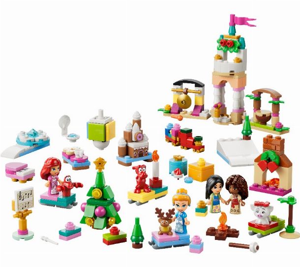 contenu du calendrier de l'avent LEGO Disney Princess  2026