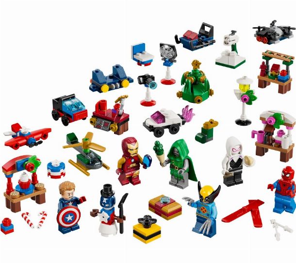 contenu du calendrier de l'avent LEGO Marvel 2026