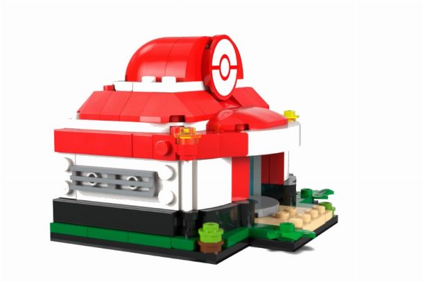 intérieur du centre soins Pokémon vu de côté lego 40911  