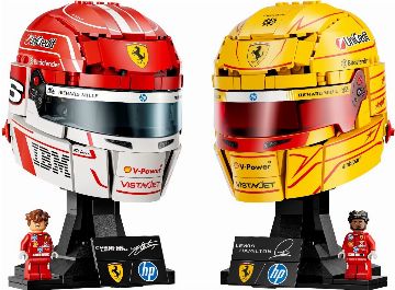 Casques LEGO Scuderia Ferrari HP : Lewis Hamilton et Charles Leclerc dévoilés pour 2026
