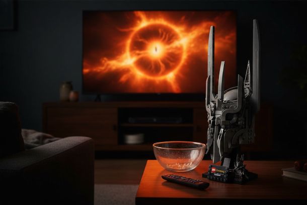 lego sauron masque 11373 avec soit en regardant le film Le Seigneur des Anneaux 
